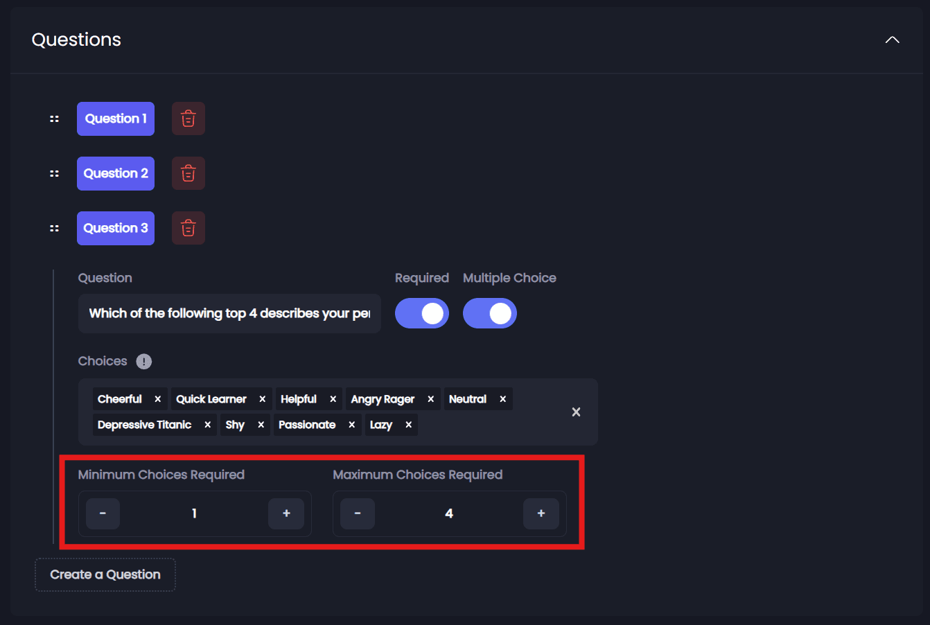 Application Question 3